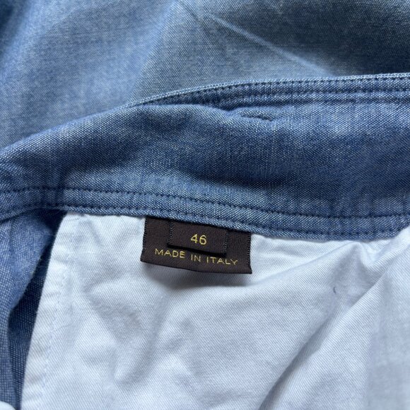 Louis Vuitton Blue Cotton Chambray Shorts 39-40 - Picture 8 of 10
